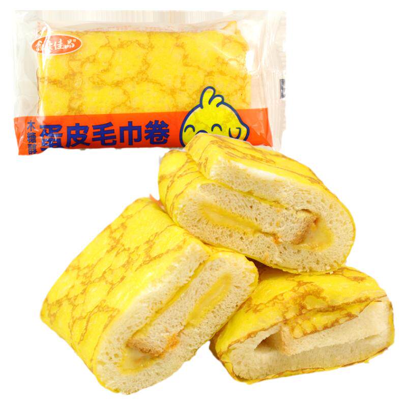 木糖醇蛋皮毛巾卷蛋糕面包