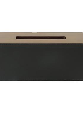 胡桃木轻奢纸巾盒客厅高档收纳