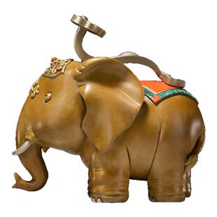 铜师傅《吉象如意》客厅桌面铜大象摆件 家居装饰工艺品 乔迁礼品