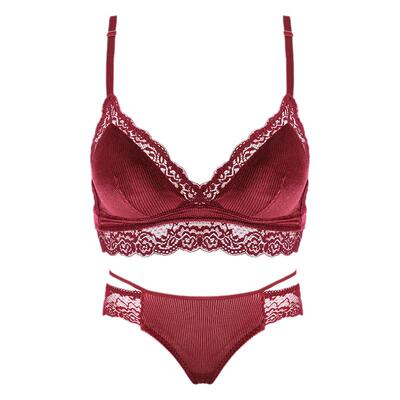 红色本命年内衣法式纯欲文胸女
