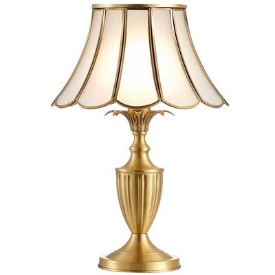 轻奢欧式风纯铜客厅床头结婚台灯