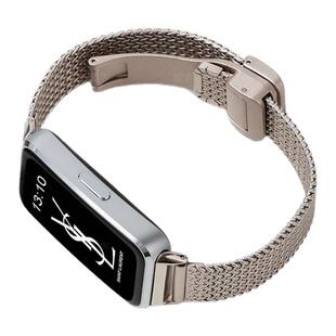 适用华为手环10/9/8代手表带链新款腕带7nfc版荣耀运动6pro金属磁吸卡扣女生八九代表链原装替换秋冬高级感