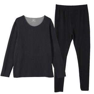 保暖内衣男士无痕发热秋衣秋裤套装一体加厚加绒德大码打底衫冬季