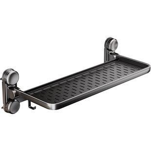 映生活吸盘备菜置物架厨房壁挂式可折叠多功能碟碗架收纳放菜架子