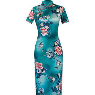 新中式复古老上海旗袍高端大气上档次轻奢高级感民国名媛走秀长裙