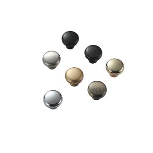 现代简约黑色金色拉手单孔圆形圆粒锌合金衣柜门柜子抽屉橱柜把手