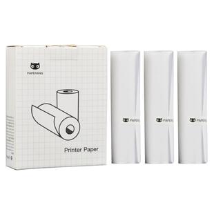 喵喵机打印纸帮帮机打印纸P2S不干胶P2二代P1一代P1S错题打印机c2官方普通热敏纸57*30mm不含双酚A热敏打印纸