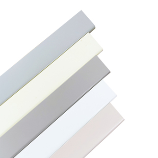 番龙眼实木踢脚线平板烤漆圆弧极窄象牙白珍珠白杏子灰家用地脚线