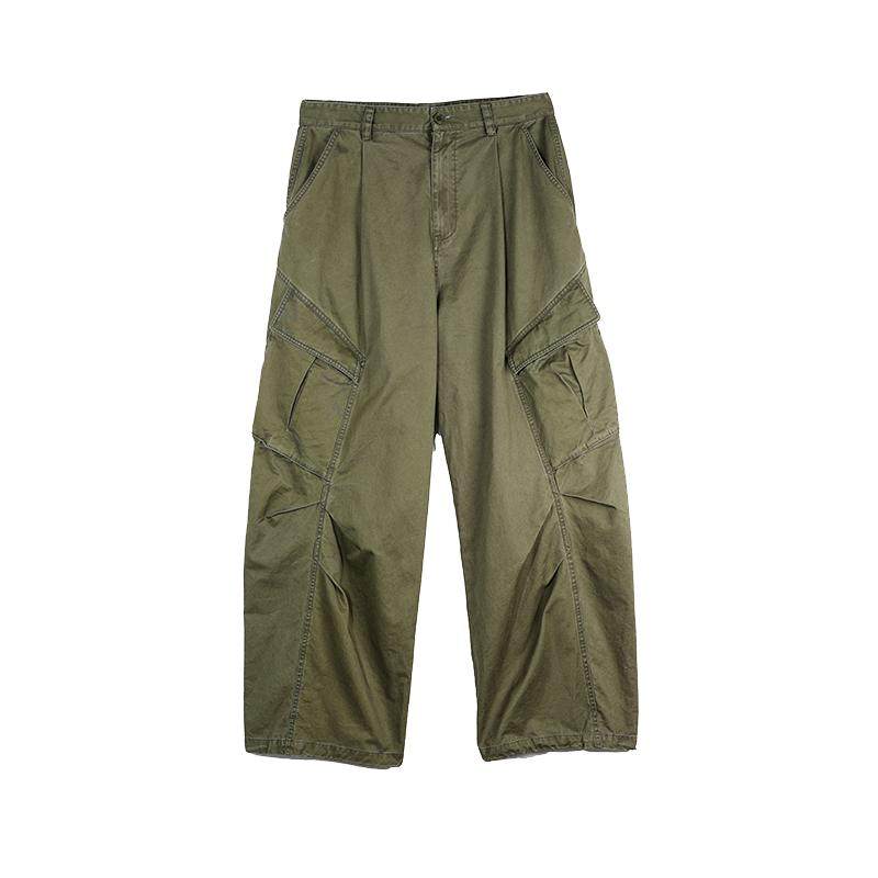 roaringwild a arch 咆哮野兽 宽松裤子美式工装裤伞兵裤军绿色男