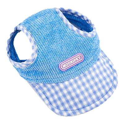 mookipet宠物露耳朵拼接棒球帽