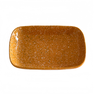 复古ins泼墨陶瓷长方形盘子家用小众设计釉下彩餐盘汤盘水果盘