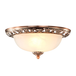 卧室吸顶灯欧式复古大气家用螺口灯头可换led灯泡房间书房阳台灯