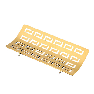 不锈钢金色毛巾碟纸巾碟湿巾托碟子酒店浴场酒楼商用LOGO定制款式