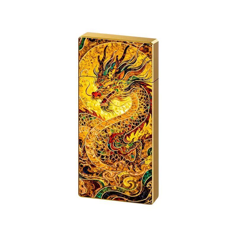 彩绘煤油打火机金属超薄复古砂轮