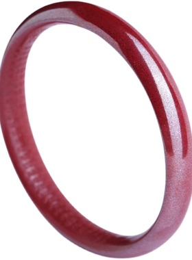 天然原矿朱砂高含量紫金砂手镯女款护身符气质本命年幸运心经手镯