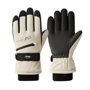 JEEP SPIRIT吉普滑雪手套冬季女保暖手套女2026新款骑行手套女士