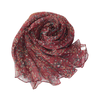 真丝长款丝巾薄款桑蚕丝百搭时尚韩版春秋季护颈洋气围巾女长纱巾