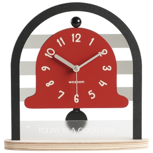 Mandelda客厅玄关装饰摆件电视柜家居饰品钟表桌面摆放式创意时钟