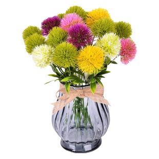 仿真植物10支扎小葱花蒲公英插花石竹毛球家居摆件软装家居仿真花