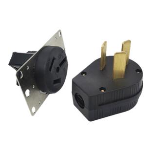 LK3351 NEMA 10-50P电源插头 发电机大功率插头50A 125V/250V插座