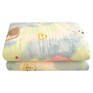 漫画动物纯棉被套单件100全棉150x200x230cm床单被罩1.5m单人被单