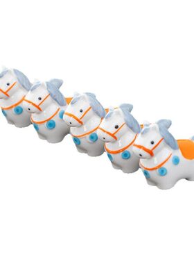 陶瓷马年小马吉祥筷子架吉祥摆件