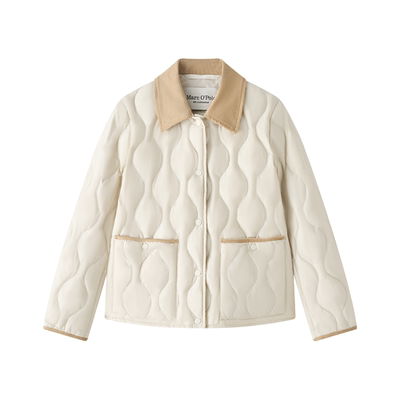 MOP巴恩风灯芯绒轻盈鹅绒羽绒服