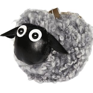 可爱小羊挂件钥匙扣毛绒书包轻奢挂饰高级感包包卡通公仔钥匙链