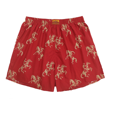 马年本命年红色阿罗裤男士内裤