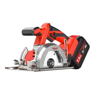 德力西电圆锯无刷充电电锯锂电池云石机手提切割机木工专用圆盘锯
