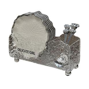 陶瓷吐骨碟家用轻奢高级感餐桌垃圾渣盘高端档吐骨头盘小碟子新款