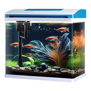 2025新款智能鱼缸过滤制氧一体机桌面客厅家用小型生态玻璃金鱼缸