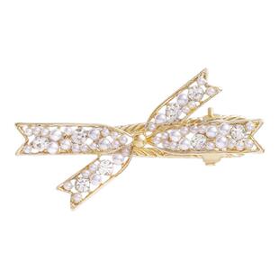 珍珠款蝴蝶结发夹女士2026新款高级感前额刘海夹侧边夹子公主发饰