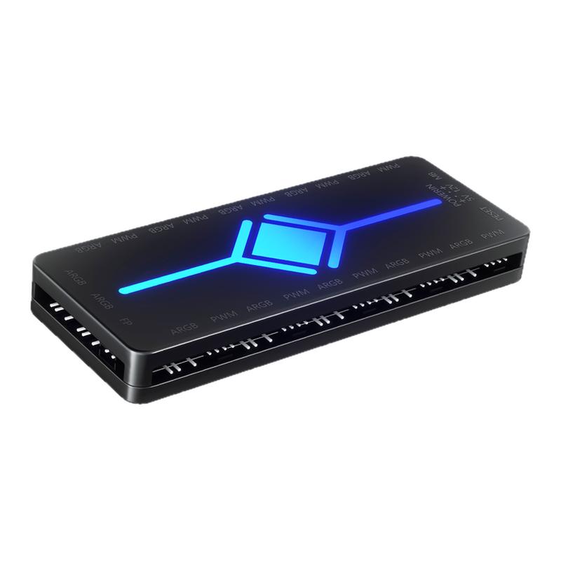 海神10-ARGB集线器PWM控制器5V3针神光同步4PRO棱镜风扇电脑机箱