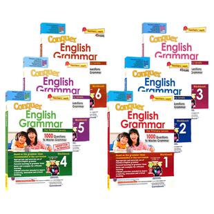 SAP 新加坡英语语法练习册 Conquer Grammar Workbook 小学1-6年级 语法专项训练 基础巩固提升 攻克系列1000题 英文原版进口教辅