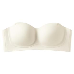 无肩带抹胸内衣女防滑聚拢小胸无钢圈裹胸式隐形美背文胸罩夏薄款