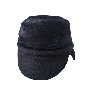 针织帽女秋冬季显脸小可扎高马尾帽子休闲户外保暖加绒护耳毛线帽