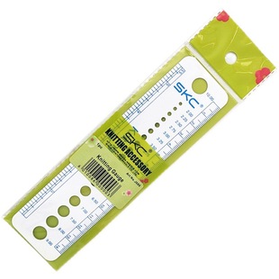 织毛衣棒针规格尺钢针塑料尺规毛衣针卡尺 测量毛线直针粗细工具