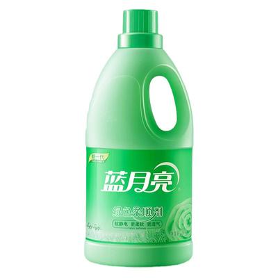 蓝月亮绿色柔顺剂2kg 衣物护理柔软透气防静电玉玲兰香正品