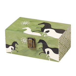 高档精致桌面收纳储物盒中古风化妆品首饰盒长方形整理盒伴手礼盒