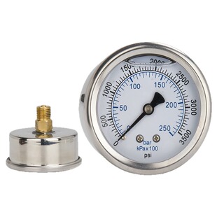 三缸柱塞泵压力表活塞泵打药机高压清洗机喷药机洗车机测量表通用