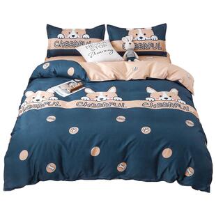 四件套夏季被单被套学生宿舍单人床单床上三件套非纯棉全棉男2025