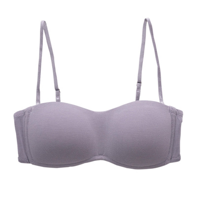 淡时光无肩带内衣女小胸bar隐形