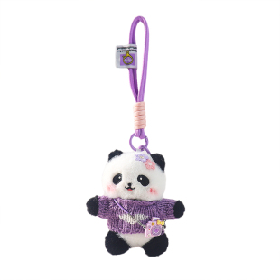 YILIYA原创穿衣玩偶包包挂件熊猫卡通可爱公仔书包挂饰精致小礼物