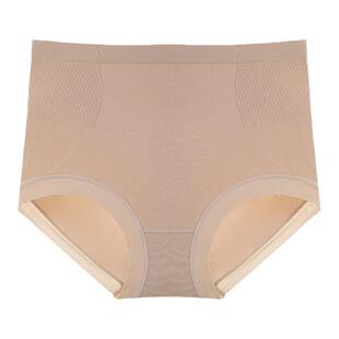 秋冬高腰收腹提臀内裤女士无缝大码裤头艾草纯棉裆抗菌三角裤新款