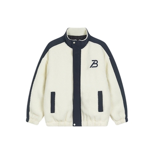 bosie伯喜2025年秋季新款美式夹克棉服男情侣运动休闲加厚外套潮