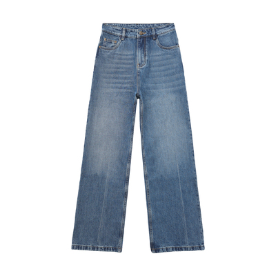 UTAOTUO自带香气直筒阔腿牛仔裤