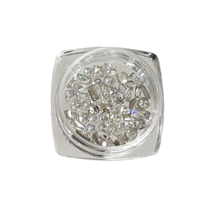 迷你小锆石美甲钻饰品平底马眼水滴菱形粉色香槟指甲钻石混装配饰