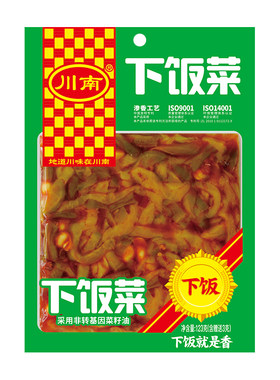 川南下饭菜爽口咸菜123g酱腌菜小菜豇豆袋装红油开胃泡菜什锦三丝