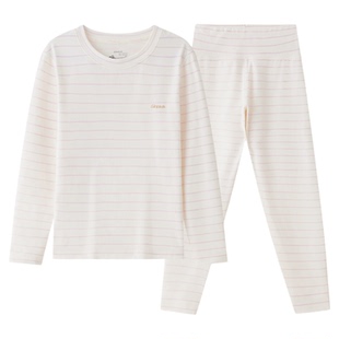 明星同款likeuu儿童保暖衣套装男女大童秋衣秋裤羊毛保温内衣睡衣